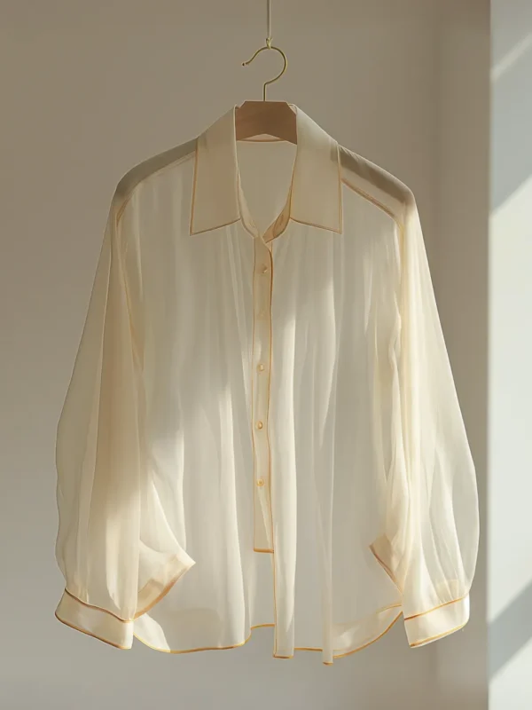 Sheer Satin Blouse